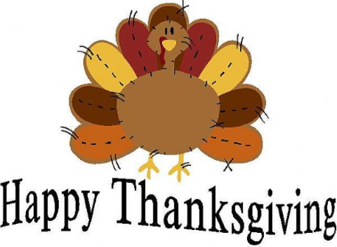 Thanksgiving Holiday- November 28 and 29