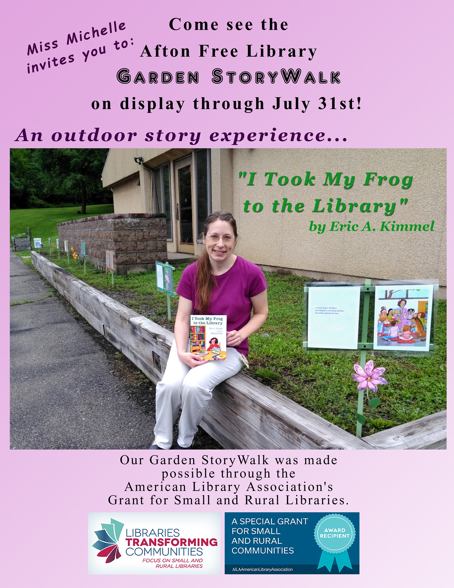 Garden Storywalk is on display through the month of July.