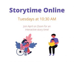Story Time Online @ William B Ogden Free Library - Zoom Meeting