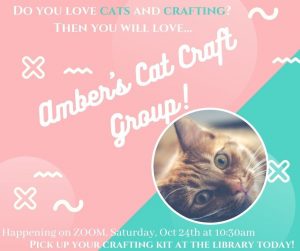Amber's Cat Craft Group @ William B Ogden Free Library - Zoom Meeting