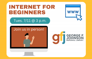 Internet for Beginners @ George F. Johnson Memorial Library Tech Center