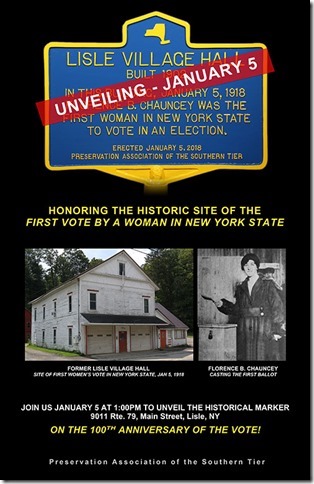 Unveiling Ceremony for Village Hall Historical Marker