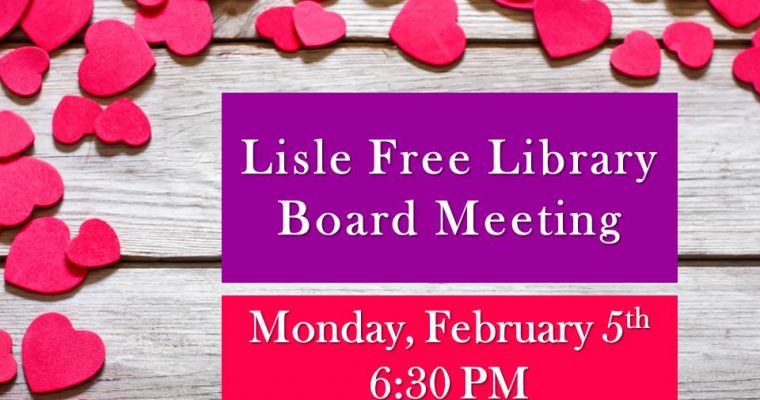 February Library Board Meeting