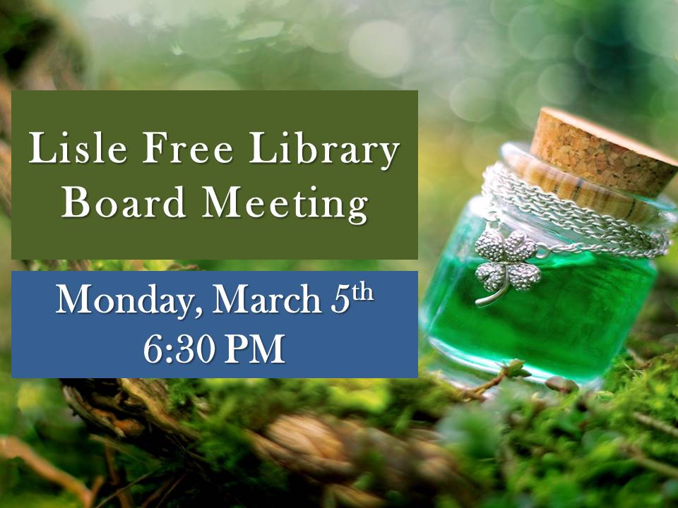 March Library Board Meeting