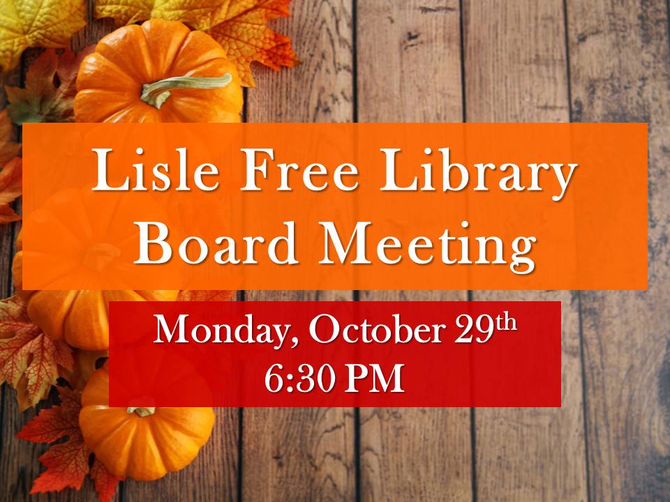 November Library Board Meeting