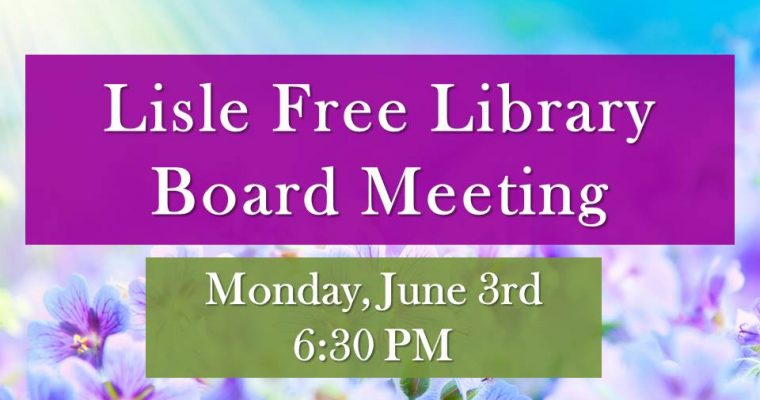 June Library Board Meeting