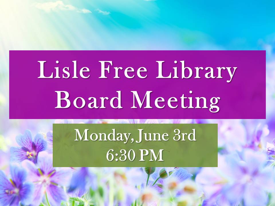 June Library Board Meeting