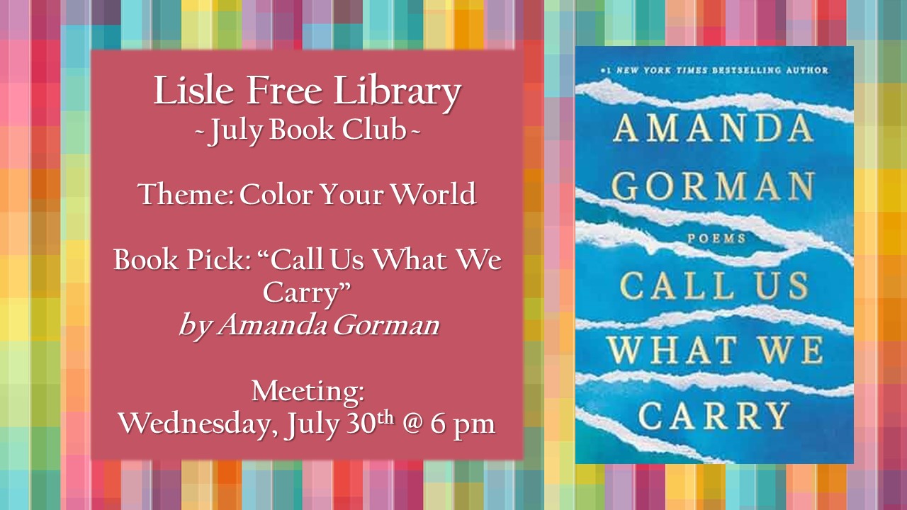 Book Club: “Call Us What We Carry” by Amanda Gorman