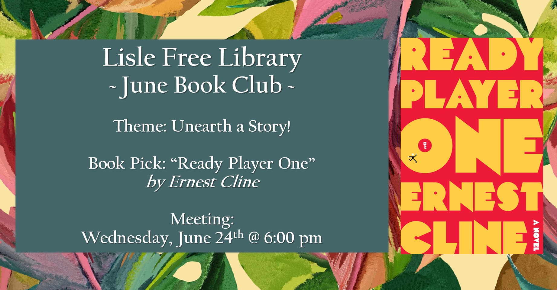 Book Club: “Ready Player One” by Ernest Cline