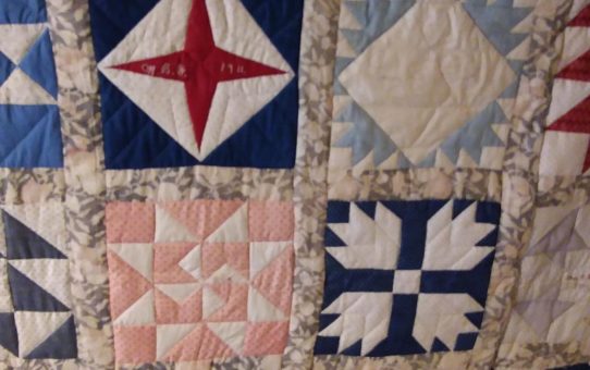 1911 Quilt on Display
