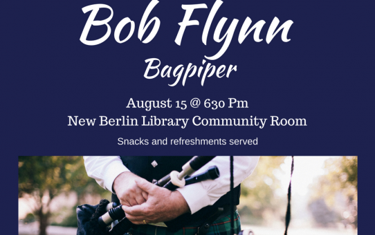 Bagpiper to perform 8/15/18