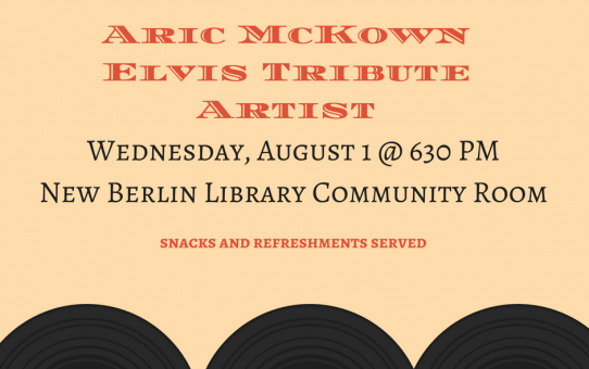 Elvis Tribute Artist to Perform at The New Berlin Library