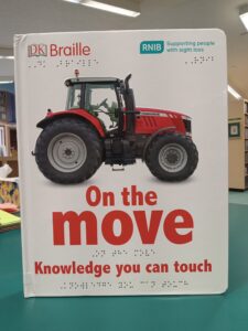 Cover for Braille book 'One the Move: Knowledge You Can Touch'