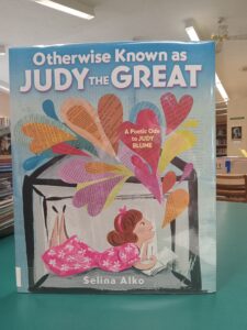 Book cover for 'Otherwise Known as Judy the Great: a Poetic Ode to Judy Blume'