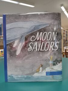 Cover for the picture book 'Moon Sailors'