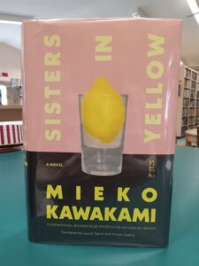 Book cover for the novel 'Sisters in Yellow'