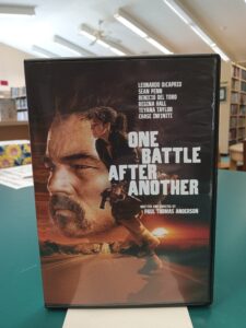 Front of DVD case for the movie 'One Battle After Another'