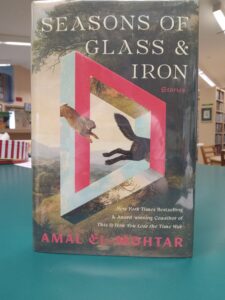 Book cover for the novel 'Seasons of Glass and Iron'