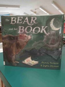 Photo of the cover for the picture book 'The Bear and her Book'