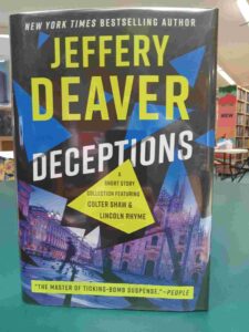 Photo of the cover for the short story collection 'Deceptions'