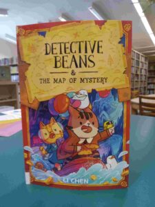 Photo of the cover for the graphic novel 'Detective Beans and the Map of Mystery'