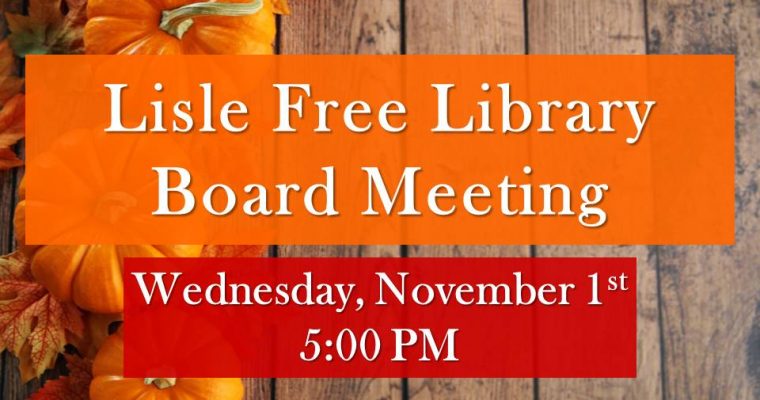 November Library Board Meeting