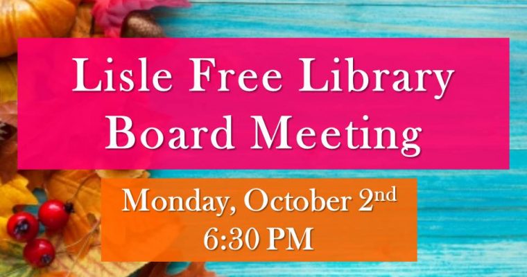 October Library Board Meeting