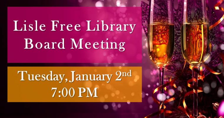 January Library Board Meeting