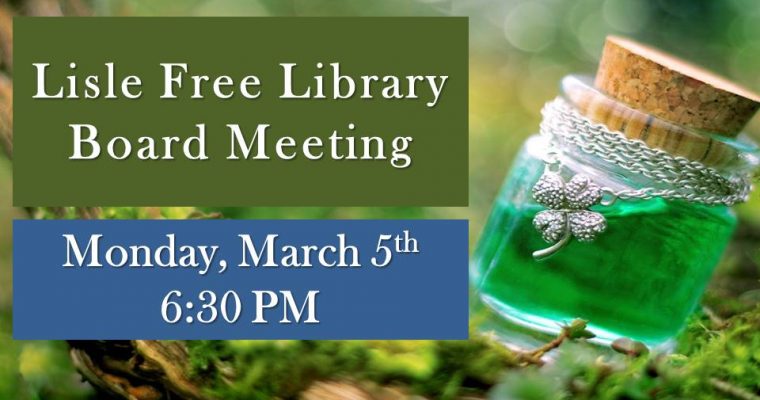 March Library Board Meeting
