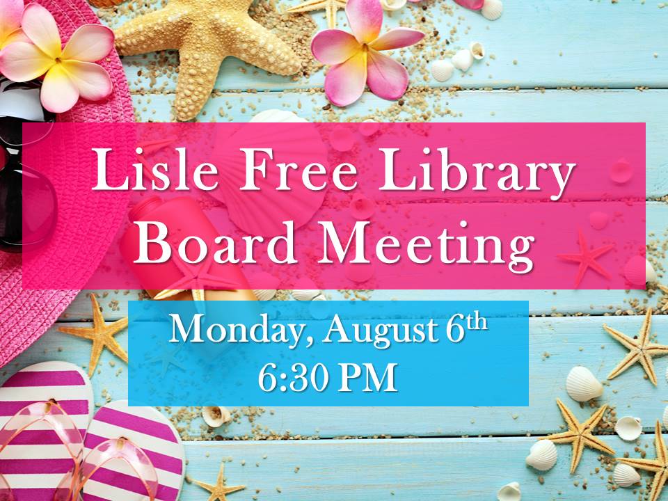 August Library Board Meeting