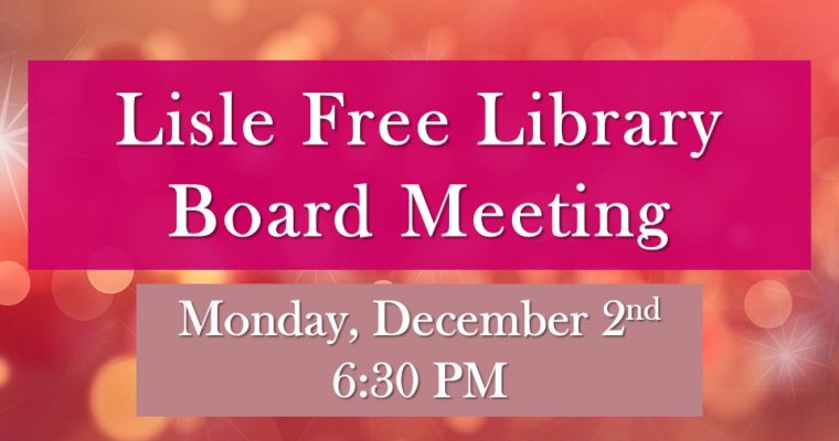 December Board of Trustee Meeting