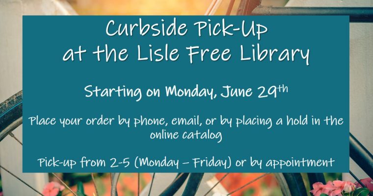 Announcing Curbside Service!