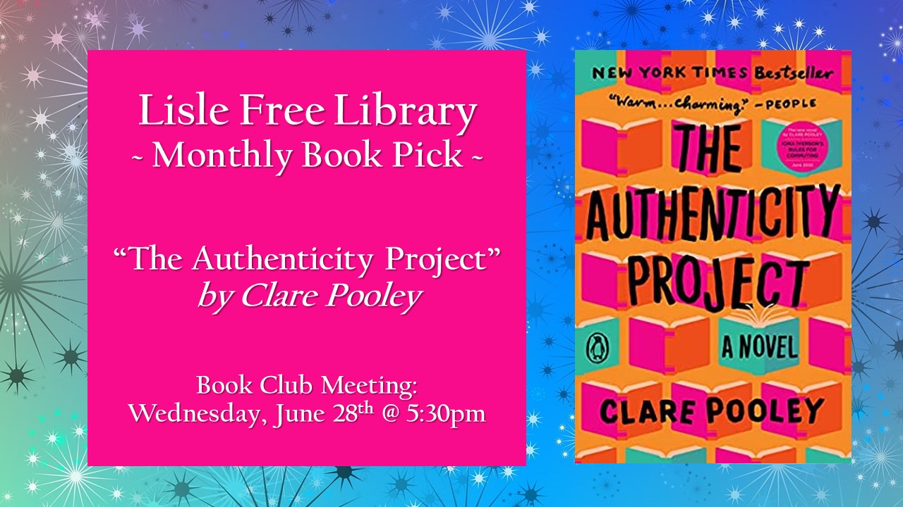 Book Club: “The Authenticity Project” by Clare Pooley