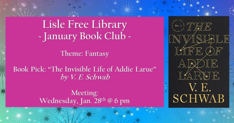 Book Club: “The Invisible Life of Addie Larue” by V.E. Schwab
