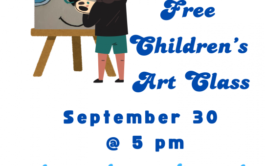 Children's Fall painting Class. Sept 30 @ 5