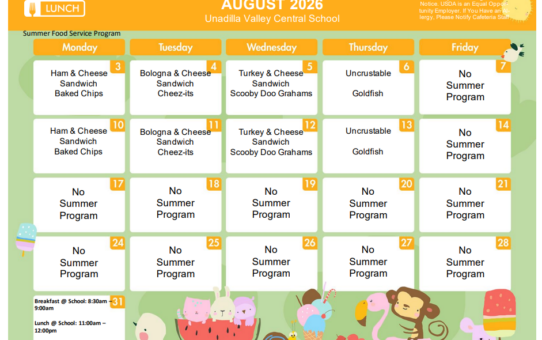 UVCS Summer Feeding at the New Berlin Library July 27-August 13