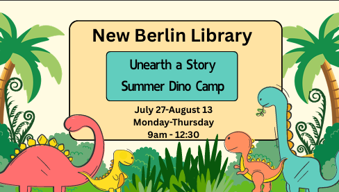 Dino Camp July 27-August 13, Mon-Thurs, 9-12:39