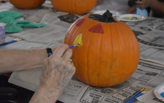 Chase Nursing Home Outreach - Pumpkin Painting