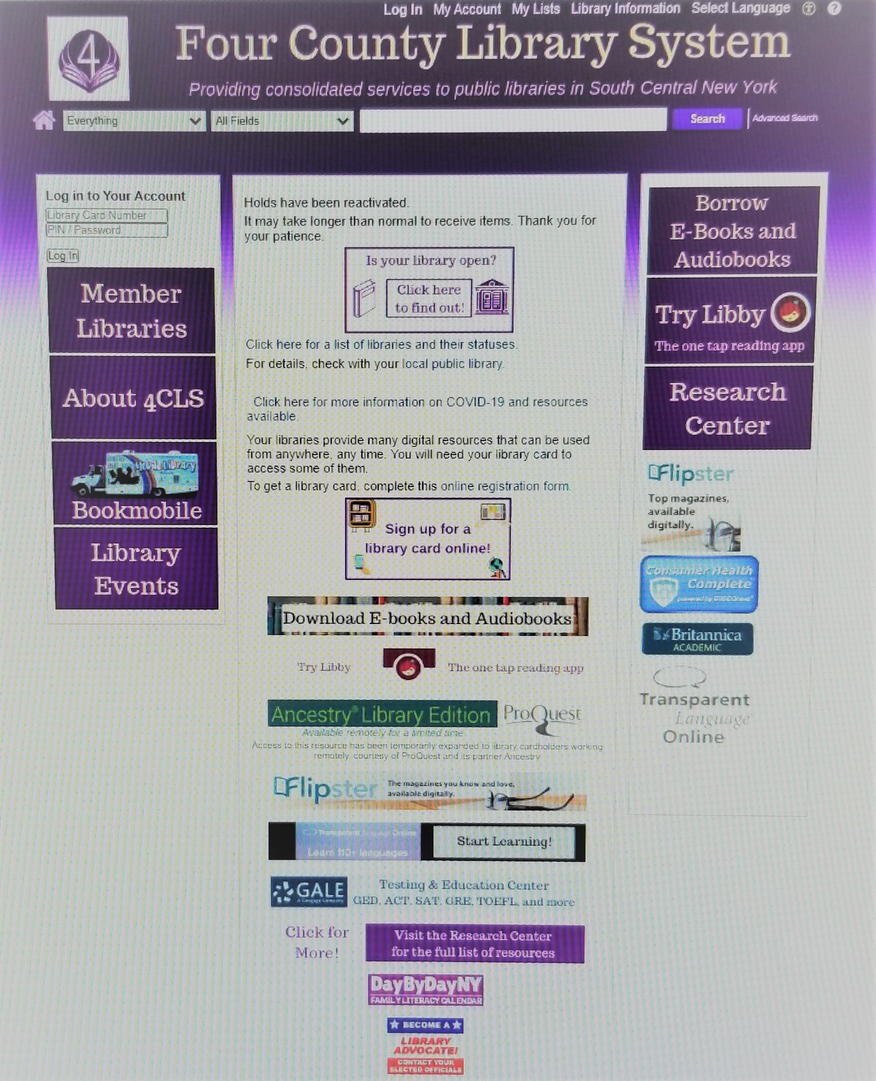 4cls Resources Richfield Springs Public Library