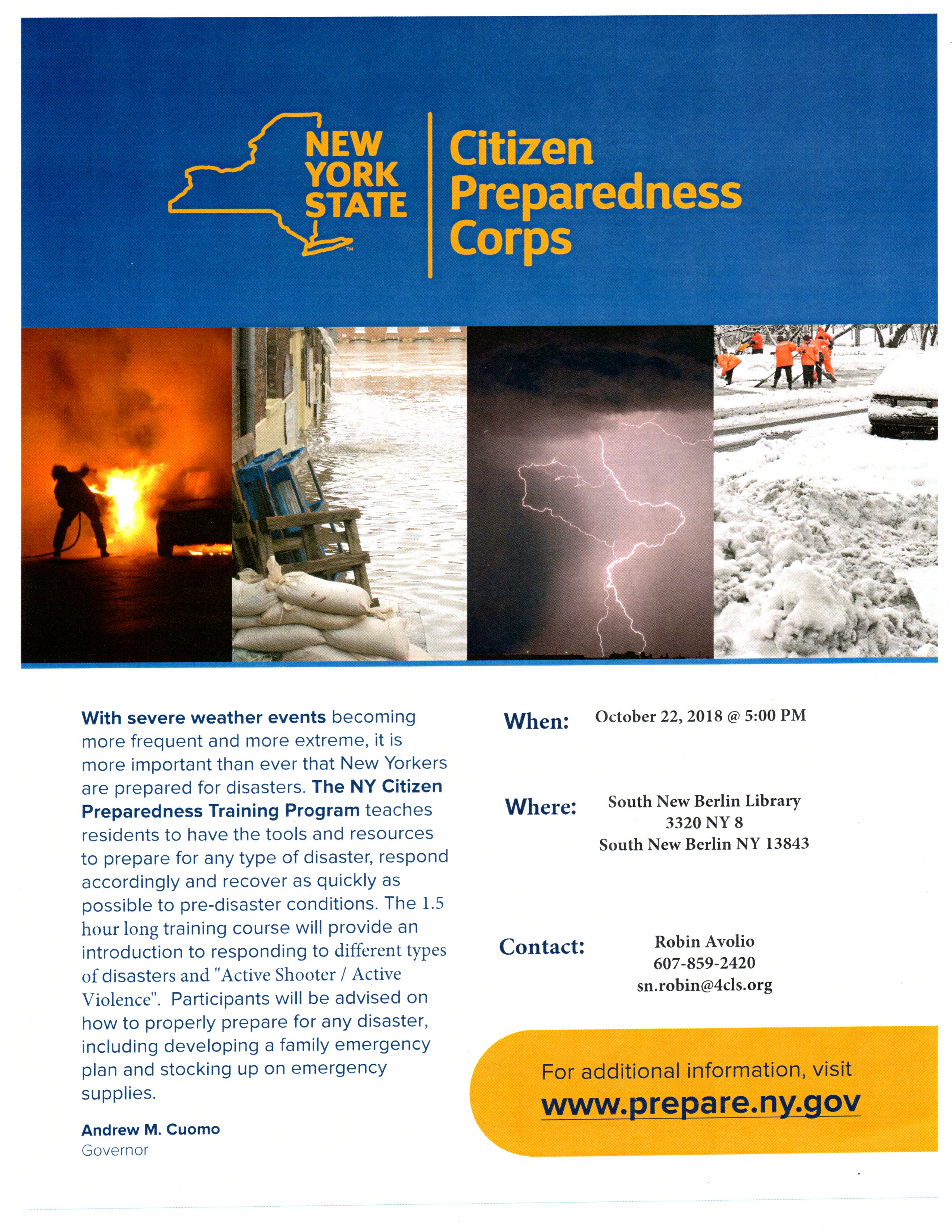 NY Citizen Preparedness Training Program